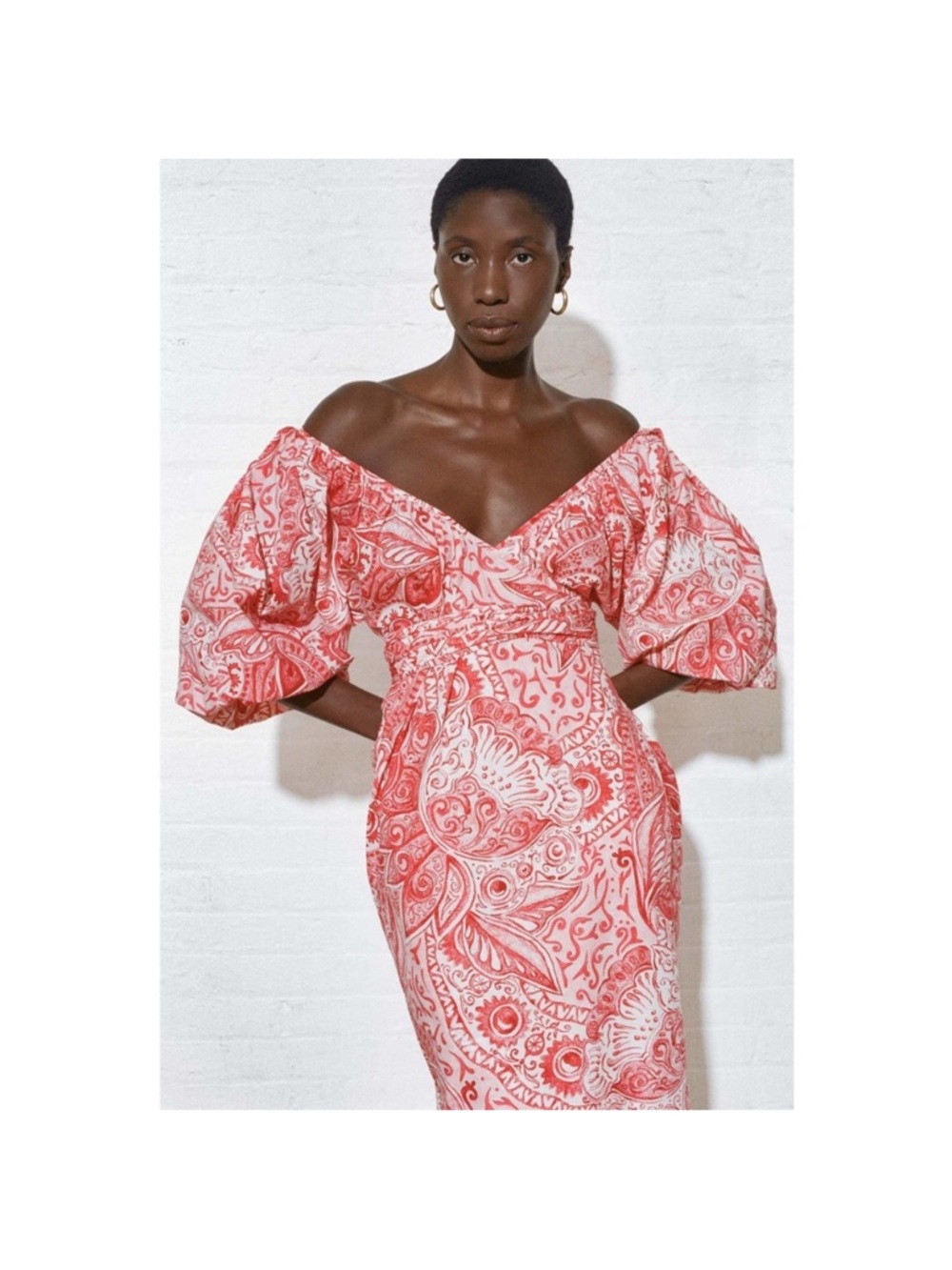 Mara Hoffman Puff-Sleeve Wrap Dress